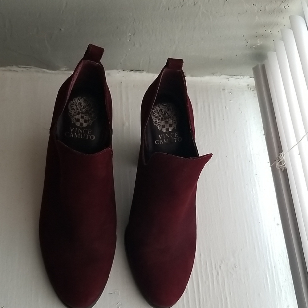 Vince Camuto Women's Deep Red Ankle Booties